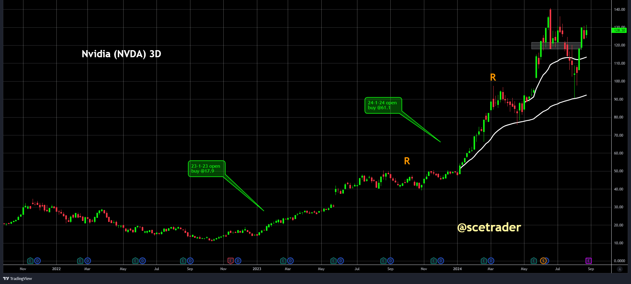 NVIDIA: wat zegt de chart & Dynamic Trend Following