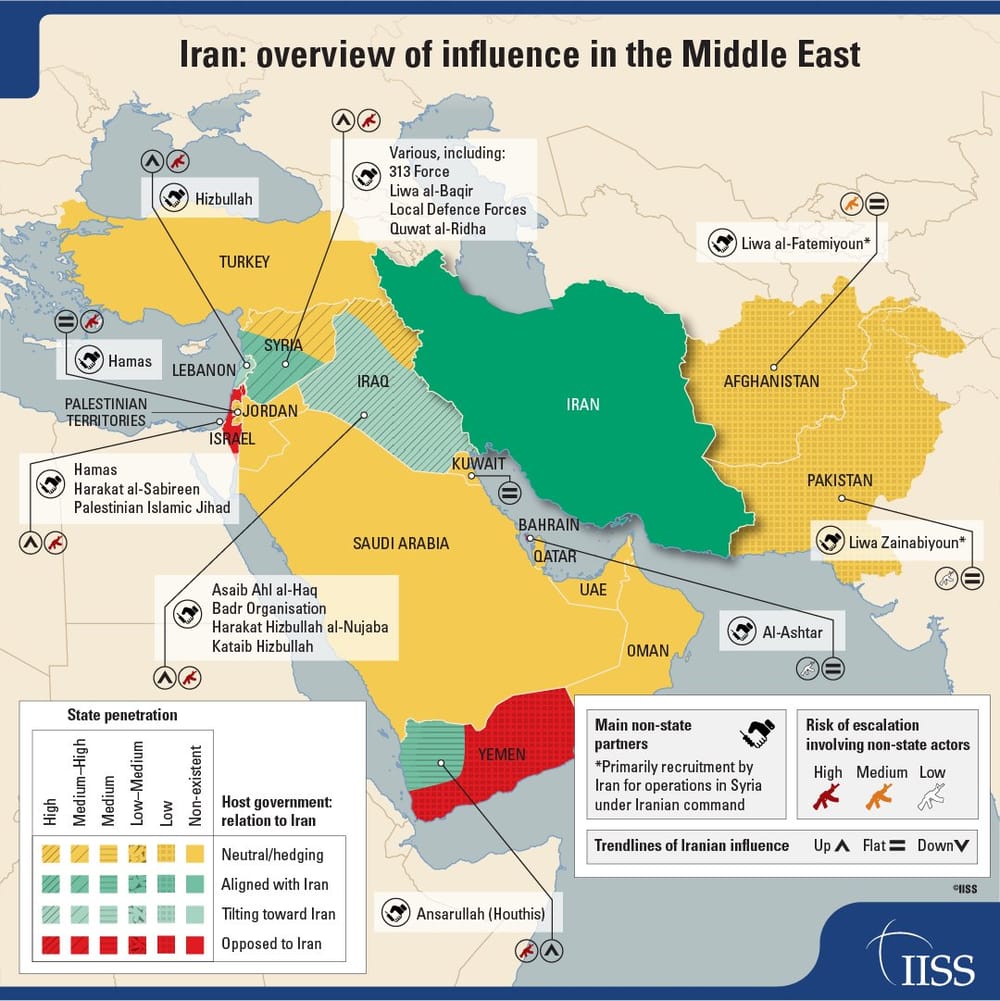 Iran: invloed in het Midden-Oosten - paper IISS