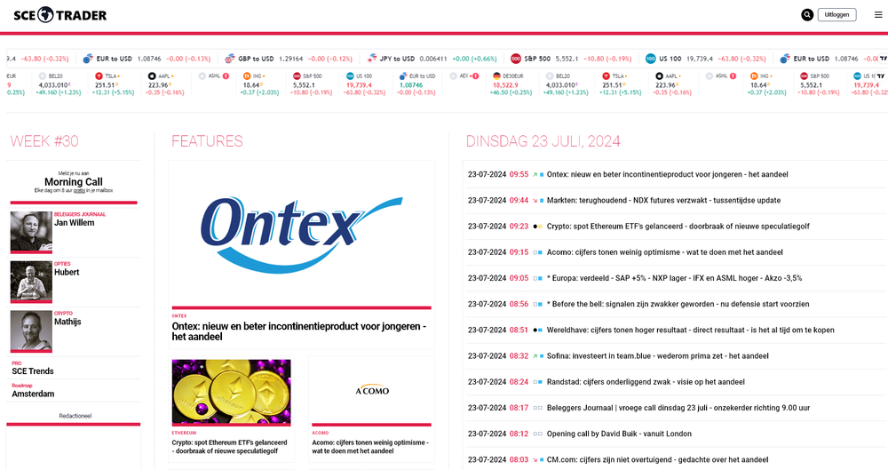 SCE Trader: schrijf je in en volg onze tips - krijg toegang tot duizenden artikelen