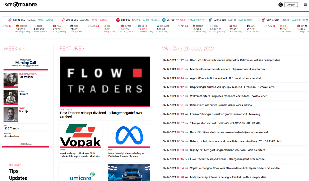 SCE Trader: schrijf je in en volg onze tips - krijg toegang tot duizenden artikelen