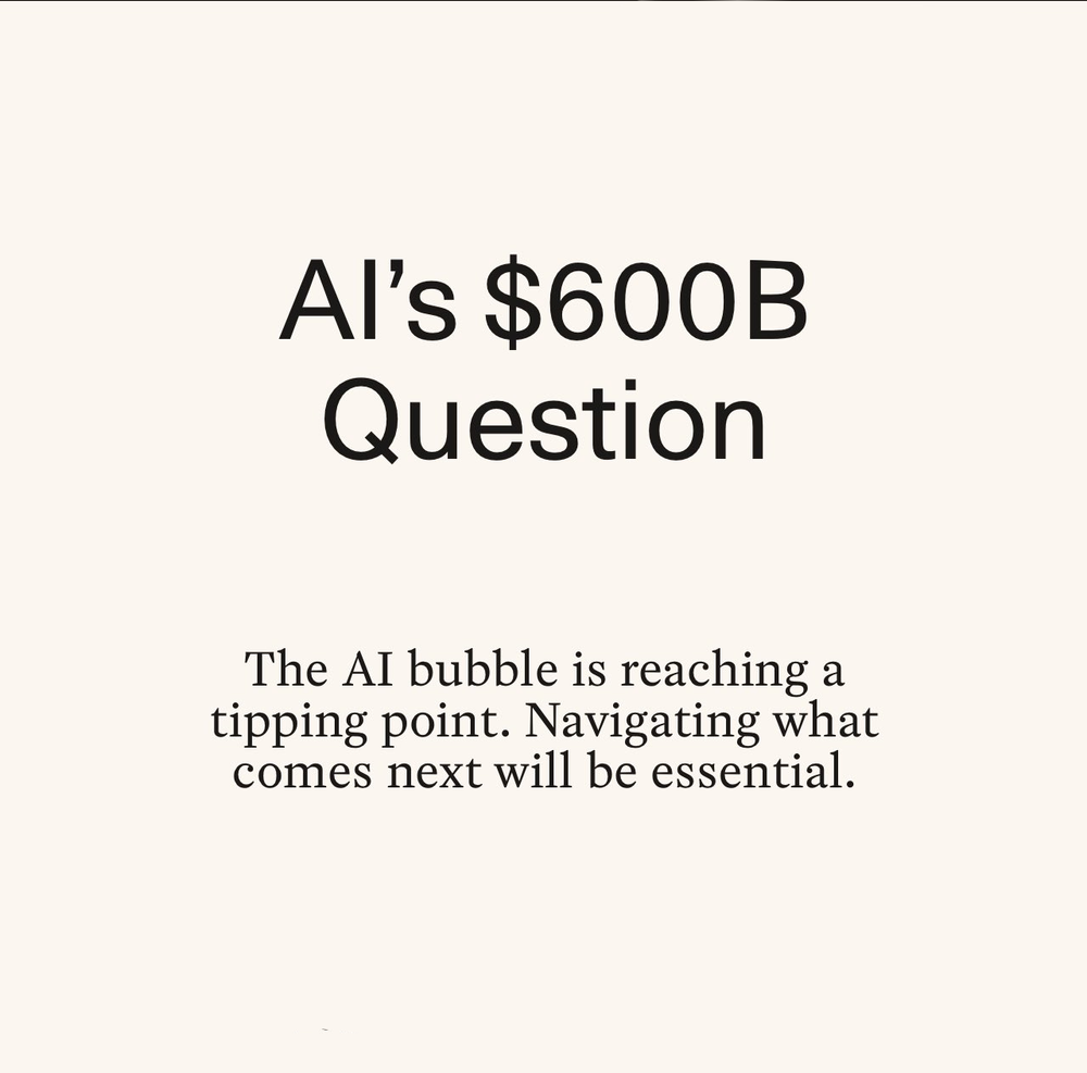 AI & aandelen: Sequoia waarschuwt voor een enorme 600 biljoen bubble