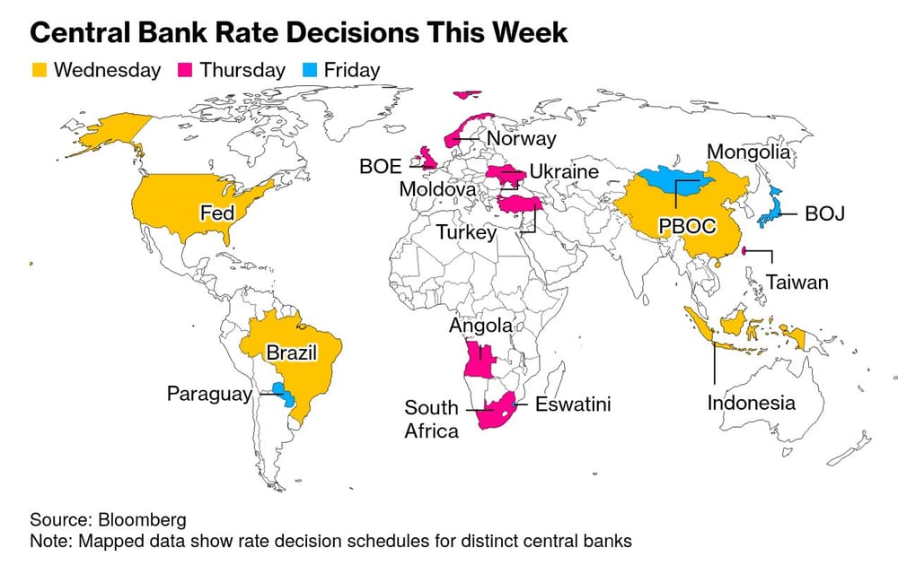 Valuta & aandelen: yen stijgt bij verdere afbouw carry - focus op Fed en BoJ - aandelen