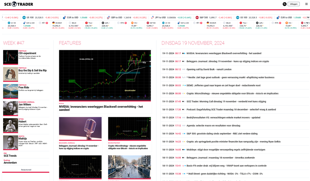 SCE Trader: schrijf je in en volg onze tips - krijg toegang tot duizenden artikelen